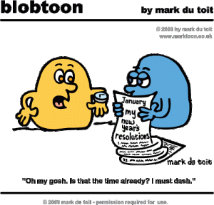 New Years resolution list